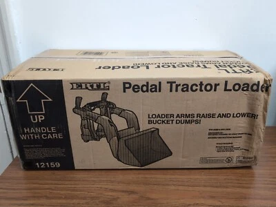 Black Pedal Tractor Bucket Loader By Ertl NIB #12159 - Image 1 of 2