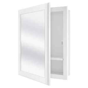 Glacier Bay Rectangular Wood Composite Medicine Cabinet W/ Mirror 15 x 19 in NEW - Picture 1 of 7
