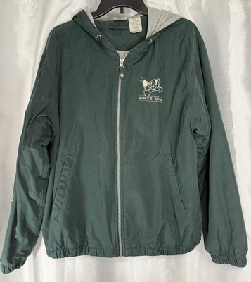 Винтажный Disney Store Тигр с капюшоном молнии зеленый куртка с надписью с подкладкой размер med.  - Изображение 1 из 4