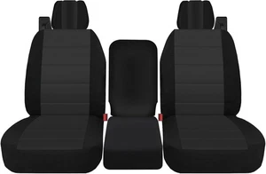 Front 40/20/40 Oxford Cloth Seat Covers for Ford F150 XL/Standard Cab black  - Bild 1 von 7