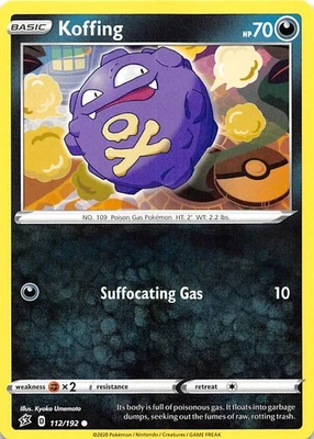 Koffing 112/192 SWSH02: Rebel Clash Pokemon 004885 - Image 1 of 2