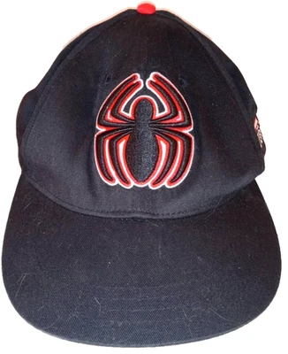 Marvel Ultimate Spider-Man Hat Cap Snap Back One Size Boys Black Red Graphic - Image 1 of 4