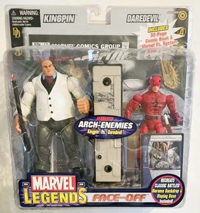 TOY BIZ MARVEL LEGENDS CARA-OFF KINGPIN (CHAQUETA BLANCA) vs DAREDEVIL ENVÍA RÁPIDO - Imagen 1 de 10