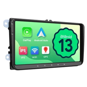 Android 13 CarPlay 9" IPS For VW Golf MK5 Polo Passat Jetta Car Stereo Radio GPS - Picture 1 of 22