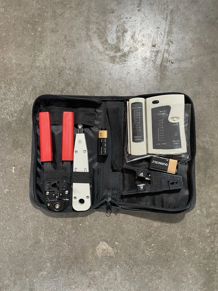 Herramienta de prueba probador de cable LAN súper red profesional RJ45/RJ11 Cat5e Cat6 Foto 1 de 1