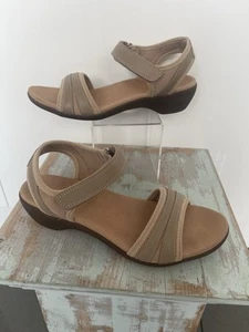 Hush Puppies hellbraune Riemchen Leder Sandalen UK 6,5 EUR 40 zweimal getragen super Zustand - Bild 1 von 21