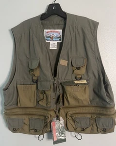 NWT Field & Stream XL Zip Fishing Vest Olive Green - Picture 1 of 8