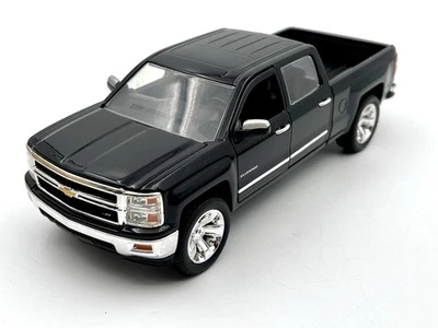 Camioneta pickup Chevy Silverado 2014 Jada Toys negra 1:24 diecast coche modelo 97018 Foto 1 de 4
