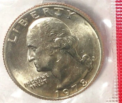 1978-D 25C Washington Quarter BU CN CLAD M/S d2416sr - Image 1 of 2