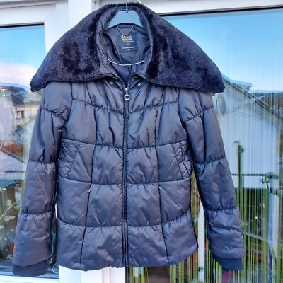 "C & A" Damen Winterjacke Gr. 2 XL (40/42) schwarz mit Fellkragen - Maße i.B. - Bild 1 von 4