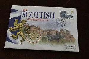 GB 1996 Coin Cover with Scottish £1 Coin, One Pound - Picture 1 of 2