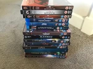 Marvel / DC Superhero Dvd /BluRay Bundle inc Agents of S.H.I.E.L.D. 1-3 . - Picture 1 of 2