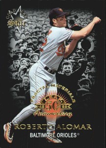 1998 Leaf Fractal Materials Baseball Card #159 Roberto Alomar GLS PX /3050