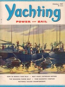 Yachting October 1957 How To Reduce Yard Bills, Magnetic Compass 042817nonDBE2