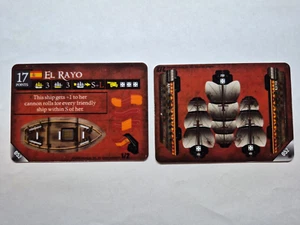 Wizkids Pirates CSG El Rayo #052 UNCOMMON Unpunched Ship - Picture 1 of 2