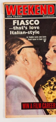 SOPHIA LOREN CARLO PONTI FIASCO - LOVE ITALIAN STYLE UK Weekend & Today magazine - Image 1 of 2