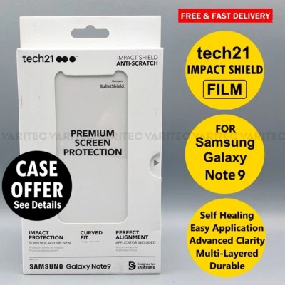 Tech21 Note9 Premium Film Screen Protector Cover Saver for Samsung Galaxy Note 9 - Image 1 of 2