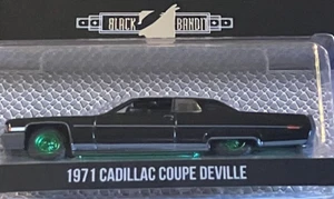 GREENLIGHT **GREEN MACHINE** BLACK BANDIT S28 ** 1971 CADILLAC COUPE DEVILLE - Picture 1 of 5