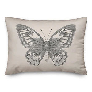 Creative Products Butterfly Ink 20 x 14 Spun Poly Pillow - Picture 1 of 3