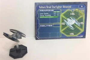 Star Wars Starship Battles 60/60 Vulture Droid Starfighter Advanced (C) Miniatur - Picture 1 of 1