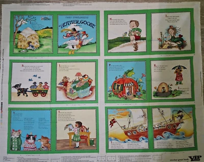 Mary Engelbreit's Mother Goose Fabric Book Panel Volume 3 - Image 1 of 4