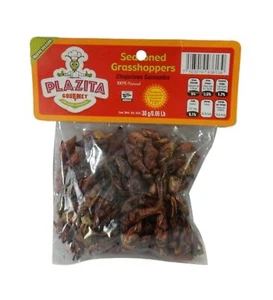 Insectos comestibles gourmet saltamontes sazonados Chapulines Oaxaca 30 gramos 1,06 oz - Imagen 1 de 1