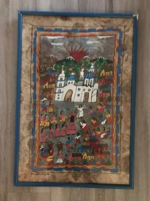 Catedral y Festival Gouache Arte Popular María Alberto Muy Buen Estado Foto 1 de 3