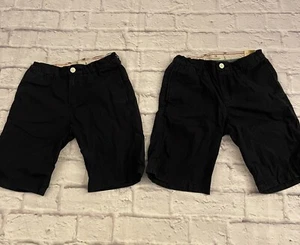 SCOTCH & SODA Classic Chino Flat-Front Shorts in Navy Blue Boys 140/10 Lot 2 - Picture 1 of 11