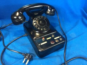Telefono centralino in bachelite nera anni 50 SAFNAT-MILANO - Zdjęcie 1 z 10