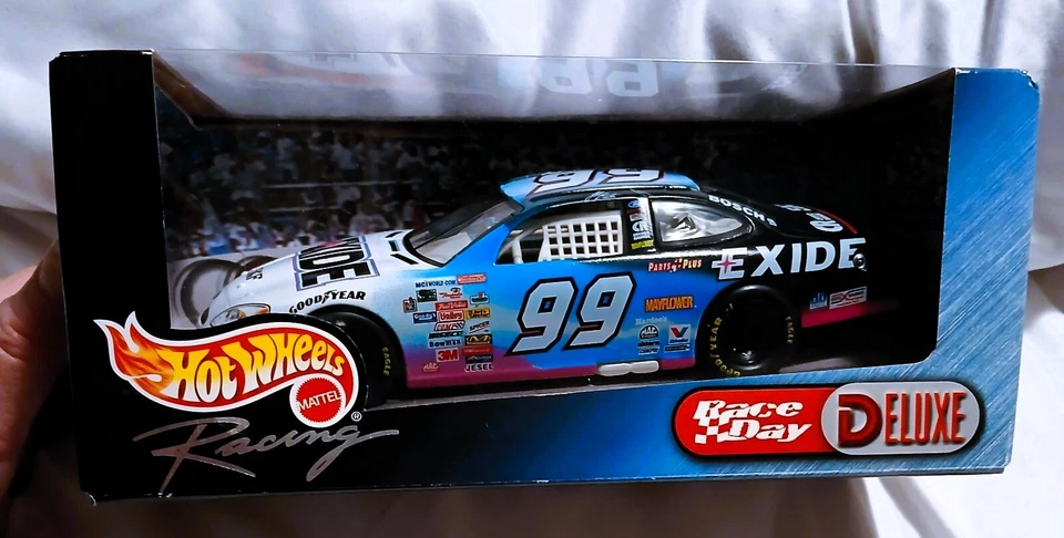 Hot Wheels Race Day #27548 Mobil 1 #12 J Mayfield NASCAR Die Cast Car 1999