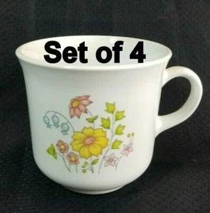 Set of 4 Corning Ware Corelle Meadow Cups  - Picture 1 of 1