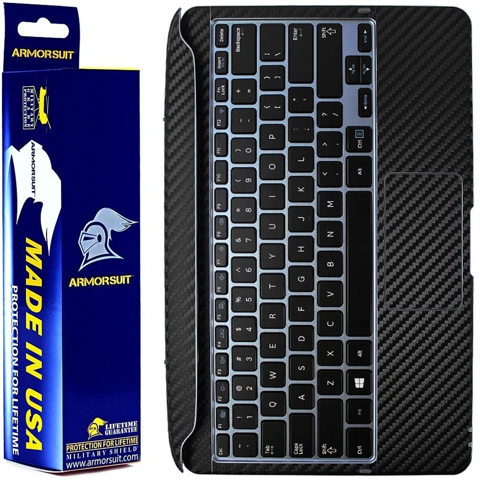 ArmorSuit MilitaryShield Samsung ATIV Smart PC 500T Keyboard Black Carbon Fiber - Image 1 of 4