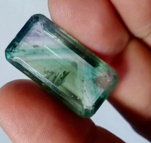 Increíble piedra preciosa suelta fluorita color malta corte natural de 44,5 quilates de Pakistán - Imagen 1 de 14