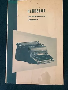 Vintage Smith Corona Manual Typewriter Operators Handbook GUC - Picture 1 of 5