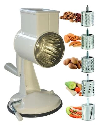 Multifunktions Reibemaschine mit Saugfuß mit 5 Trommeln - Bild 1 von 4