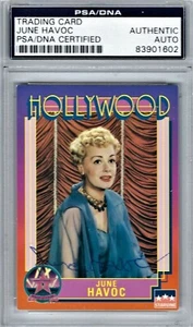 JUNE HAVOC SIGNED STARLINE HOLLYWOOD WALK OF FAME AUTOGRAPH PSA/DNA - Picture 1 of 1