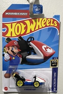 Hot Wheels 2023, Mario Kart, Standard Kart, 2/10, HW SCREEN TIME 29/250 - Picture 1 of 4