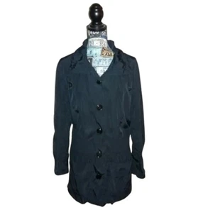 I. Spiewak & Sons Women's Black Mid Length Lightweight Rain Jacket Size Medium - Picture 1 of 13