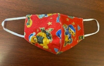 Triple Layered Christmas Fabric Face Mask Reusable, Washable - Image 1 of 4