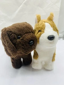 American Girl CORGI & CHOCOLATE LAB Welpe Hunde Plüsch AG Haustiere 7 Zoll lang - Bild 1 von 16