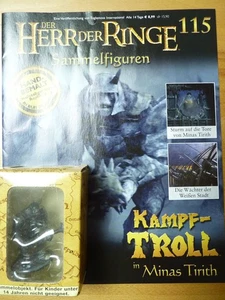 Der Herr der Ringe Sammelfiguren Nr 115 Kampf-Troll handbemalt mit Begleitheft - Bild 1 von 2