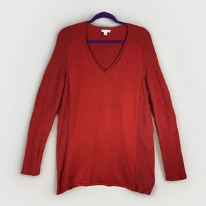 J. Jill Tunic Sweater Womens L Cotton Blend Lagenlook Comfort Holiday - Picture 1 of 7