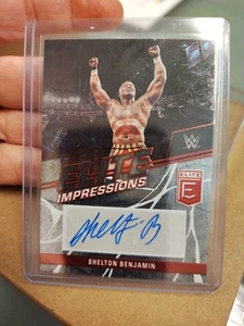 2023 Panini WWE Donruss Elite Impressions Shelton Benjamin Autograph - Picture 1 of 3