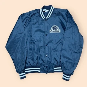 Vintage Penn State Nittany Lions 1980s Chalk Line Jacket XL Blue Vtg 80s PSU - Picture 1 of 4