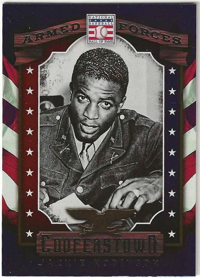 2015 Panini Cooperstown ДЖЕКИ РОБИНСОН вставить вооруженные силы карта DODGERS - Изображение 1 из 1