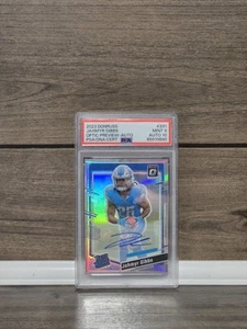 2023 Optic Preview Silver Holo Prizm Auto JAHMYR GIBBS SP #331 RC Pop 2 - Picture 1 of 4