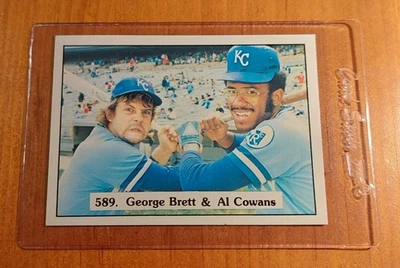 1976 SSPC GEORGE BRETT FUNNY FACE BASEBALL CARD - CHECKLIST BACK MINTY  ROYALS  - Image 1 of 2