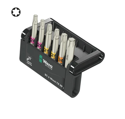 WERA 05056470001 Bit-Check 6 Wood TX HF 1, 6 pieces - Image 1 of 4