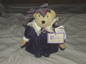1990 Vintage Fluffy Vanderbear Bear Music Soiree The Purple Velvet New Tags Rare - Bild 1 von 19