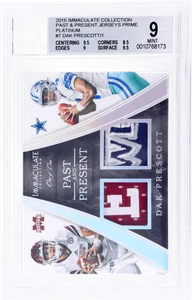 2016 Immaculate Dak Prescott 1/1 BGS 9 Rookie RC - Picture 1 of 2